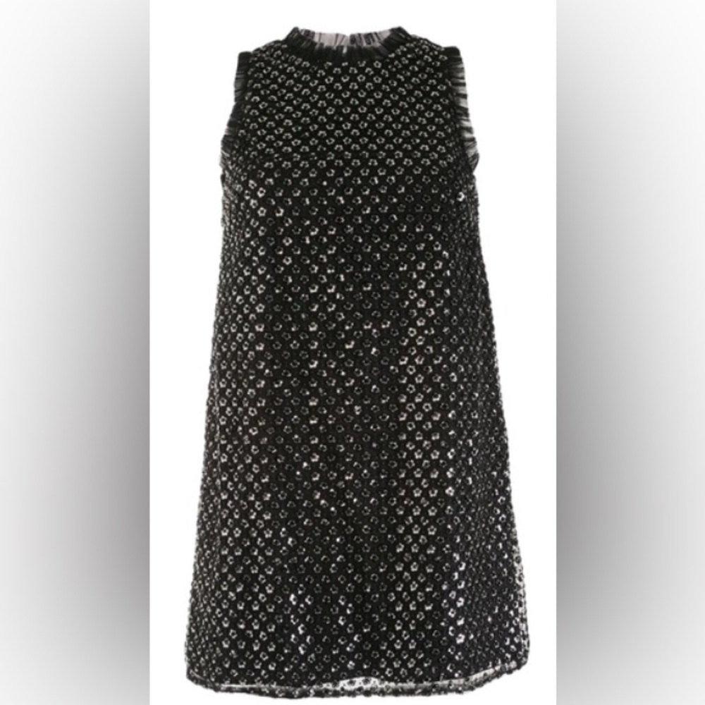 AIDAN MATTOX Sequin-embellished Mini
Cocktail Dress In Black